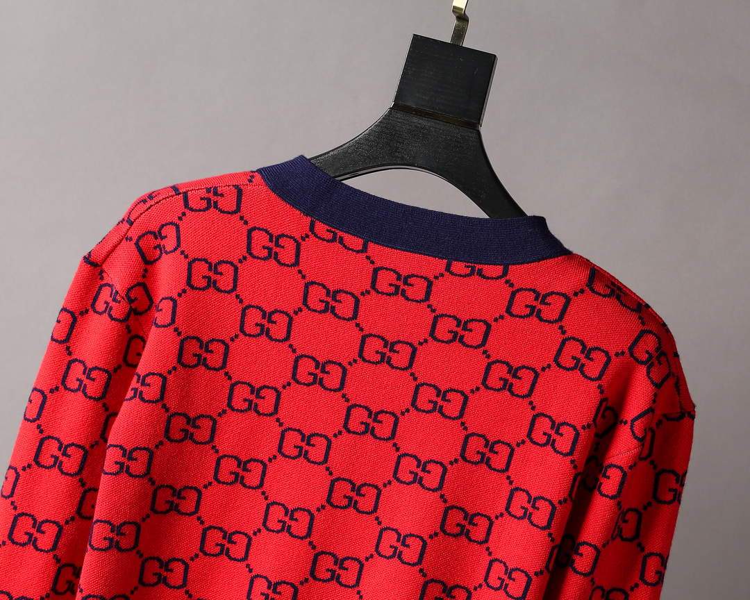 Gucci Men's Sweaters Designer Gucci Sweaters and Cardigans Clothing 36002 Blue
