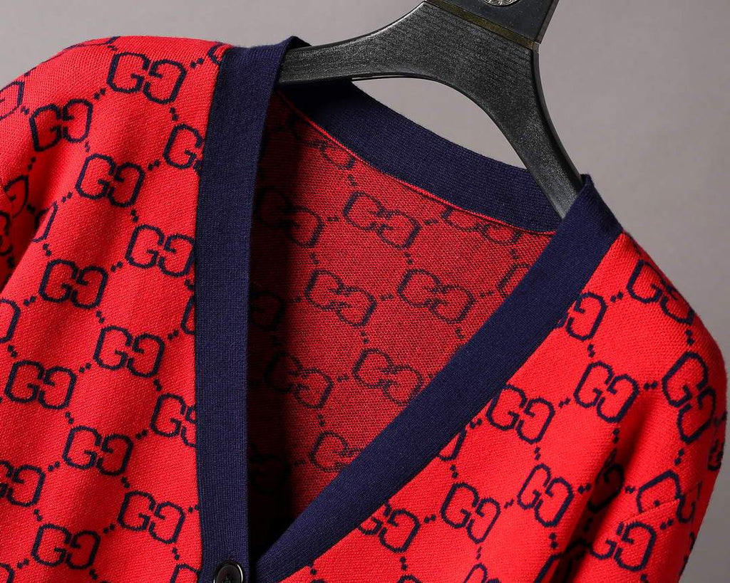 Gucci Men's Sweaters Designer Gucci Sweaters and Cardigans Clothing 36002 Red