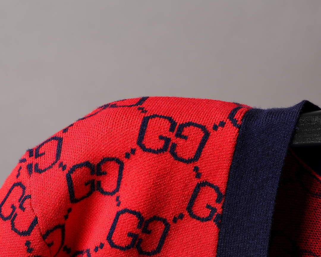 Gucci Men's Sweaters Designer Gucci Sweaters and Cardigans Clothing 36002 Red