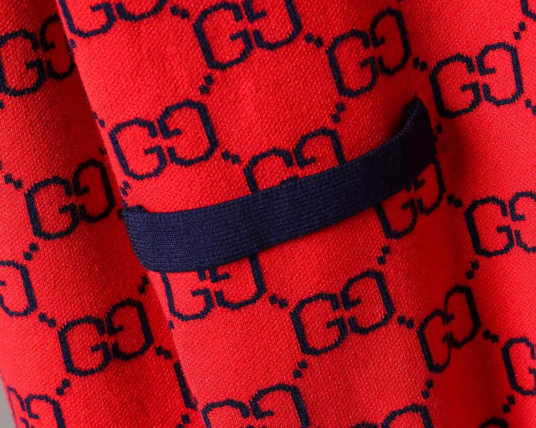 Gucci Men's Sweaters Designer Gucci Sweaters and Cardigans Clothing 36002 Red