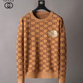 Gucci Men's Sweaters Designer Gucci Sweaters and Cardigans Clothing 36008 Brown