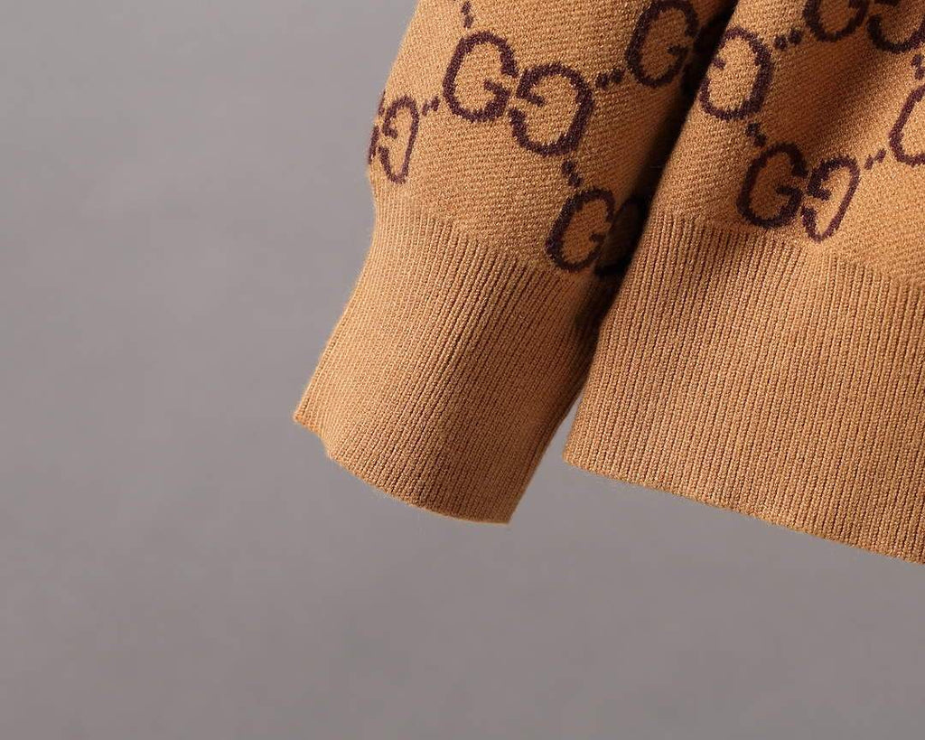 Gucci Men's Sweaters Designer Gucci Sweaters and Cardigans Clothing 36008 Brown