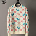 Gucci Men's Sweaters Designer Gucci Sweaters and Cardigans Clothing 36009 White and red