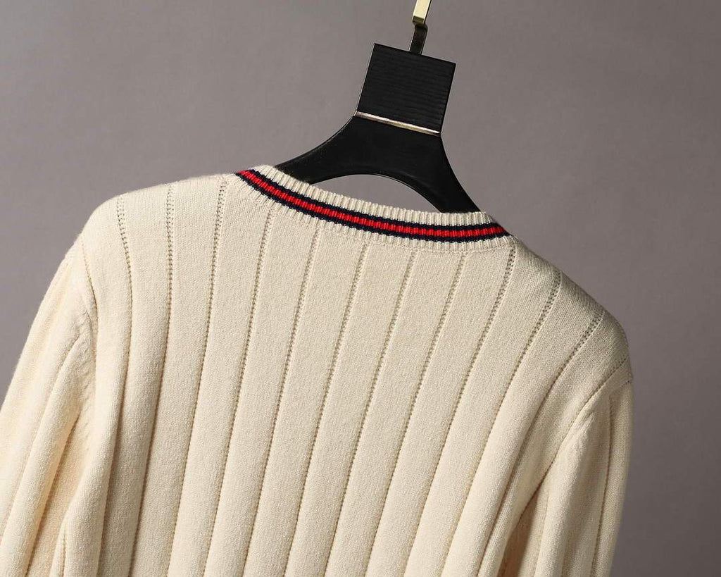 Gucci Men's Sweaters Designer Gucci Sweaters and Cardigans Clothing 36010 White