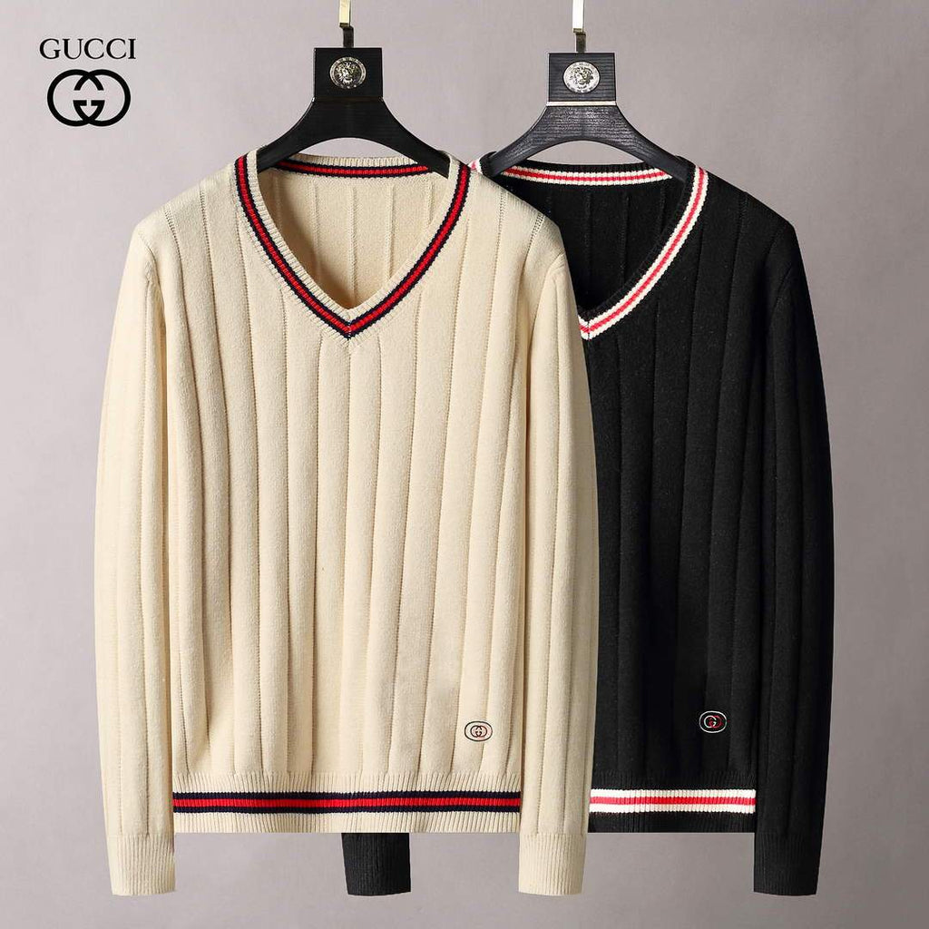 Gucci Men's Sweaters Designer Gucci Sweaters and Cardigans Clothing 36010 Black