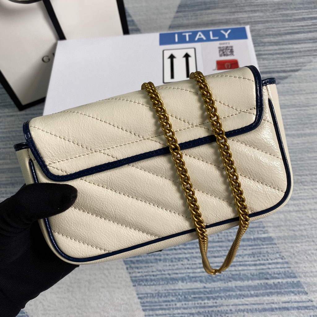 Gucci GG Marmont mini bag 574969 Beige