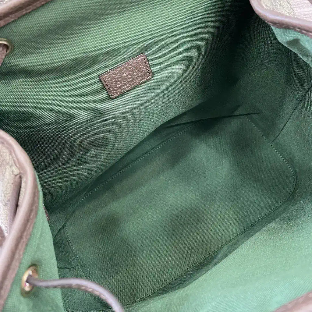 Gucci Ophidia medium backpack 836855 Beige and dark brown