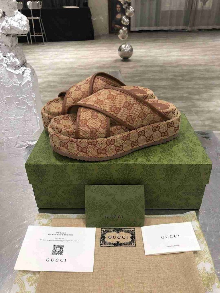 Gucci Sandals GG Multicolour Platform Sandal 81165