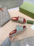 Gucci Sandals GG Multicolour Platform Sandal 81155
