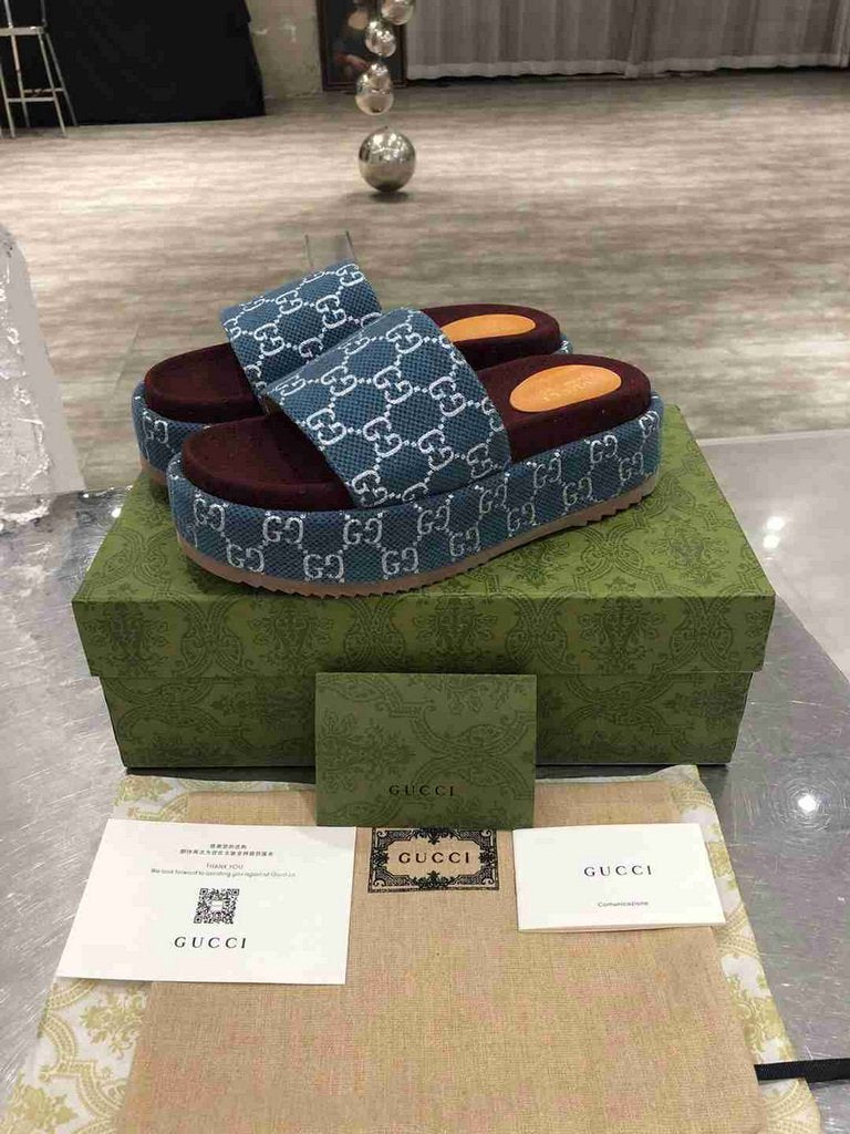 Gucci Sandals GG Multicolour Platform Sandal 81176