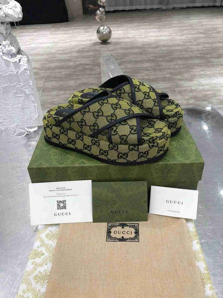 Gucci Sandals GG Multicolour Platform Sandal 81158
