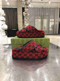 Gucci Sandals GG Multicolour Platform Sandal 81159