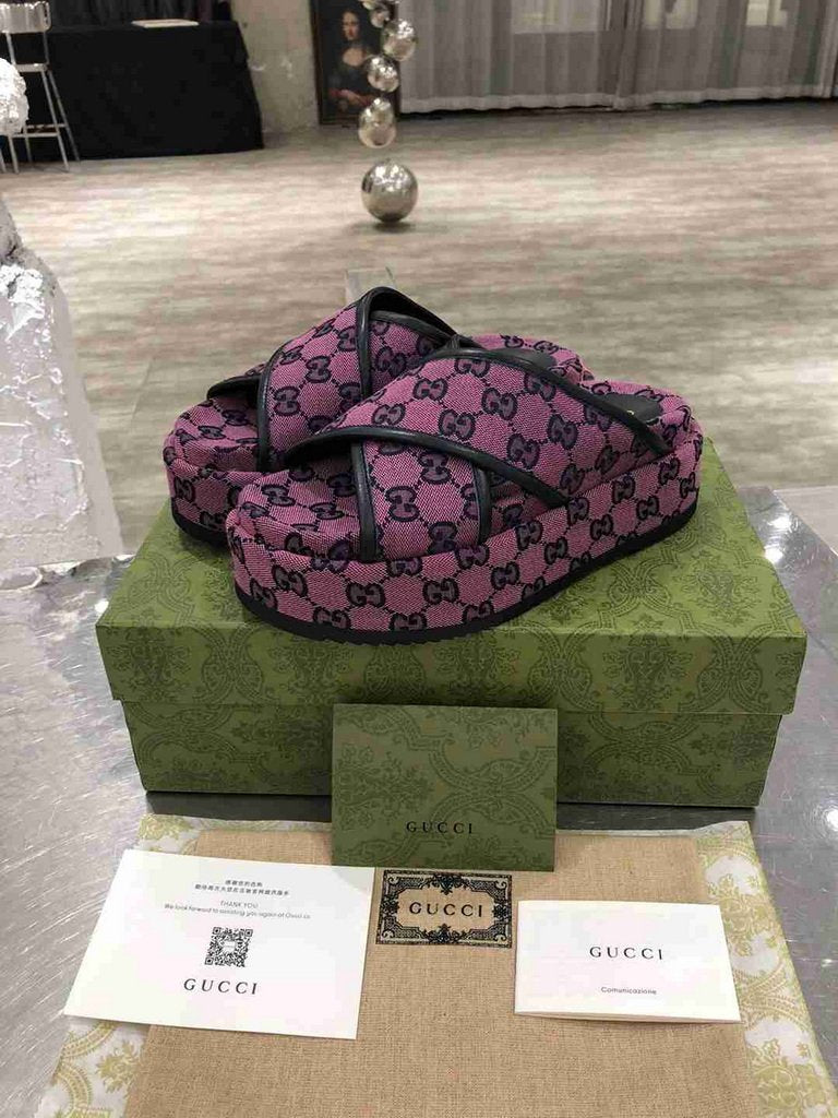 Gucci Sandals GG Multicolour Platform Sandal 81162
