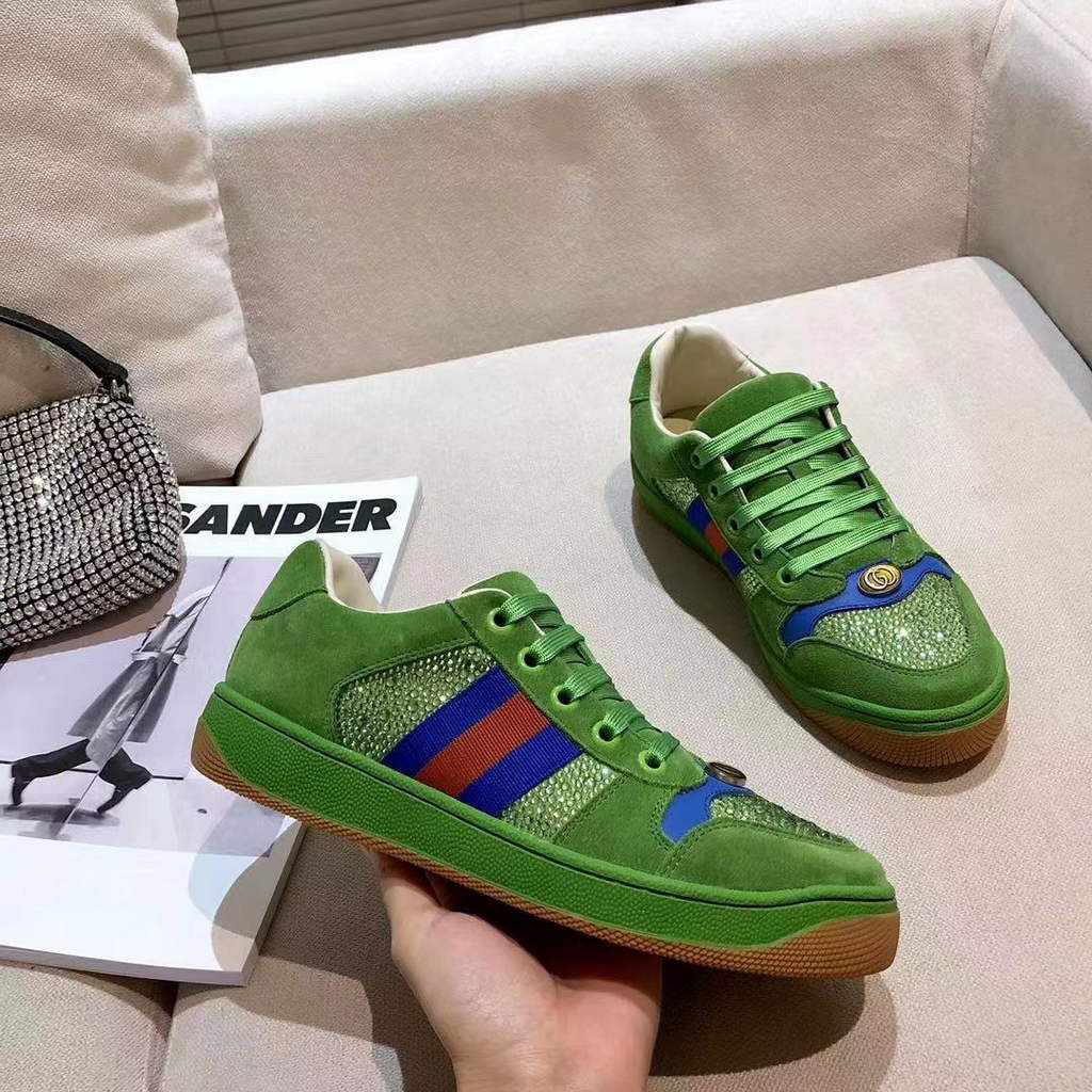 Gucci Women's Sneakers Classic Double G  Screener leather G81203