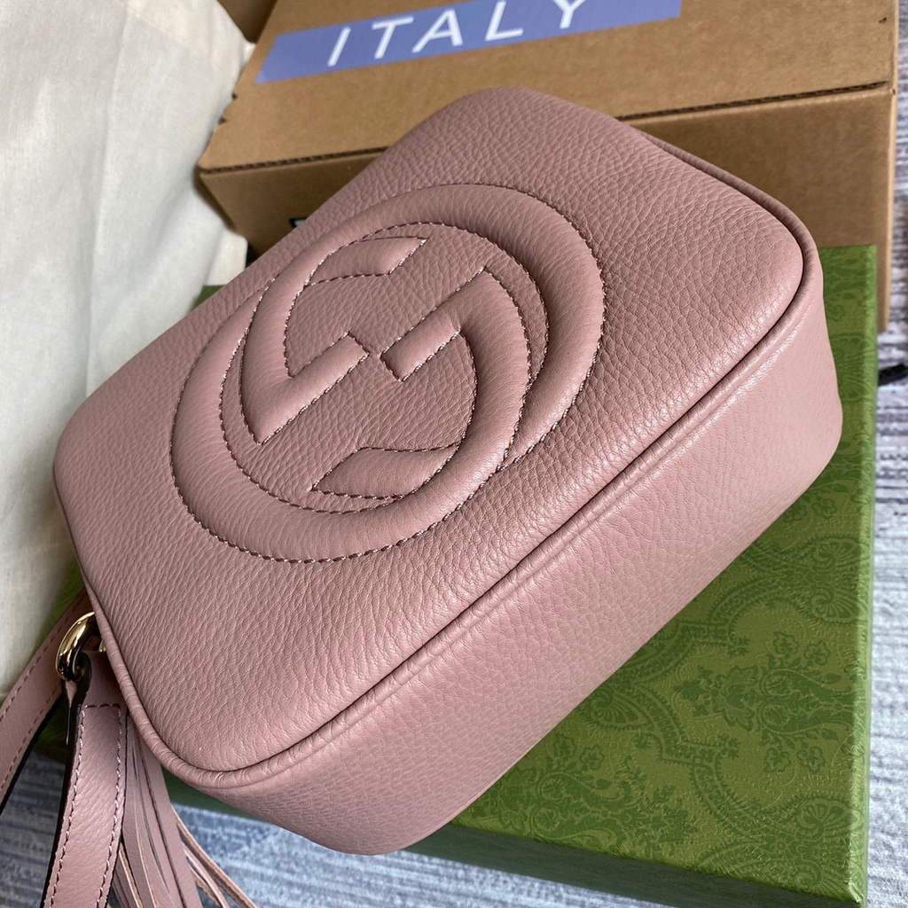 Gucci 308364 Soho small leather crossbody-bags disco bag Pink