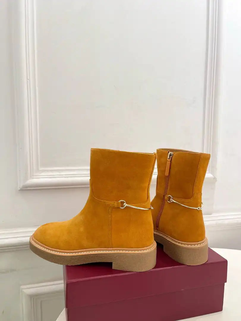 Gucci Women Classic Horsebit Ankle Boots G77373
