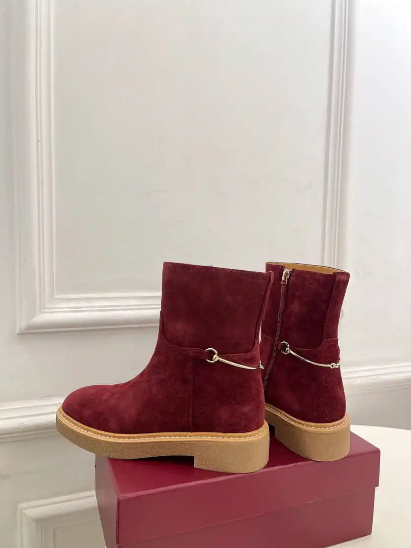 Gucci Women Classic Horsebit Ankle Boots G77375