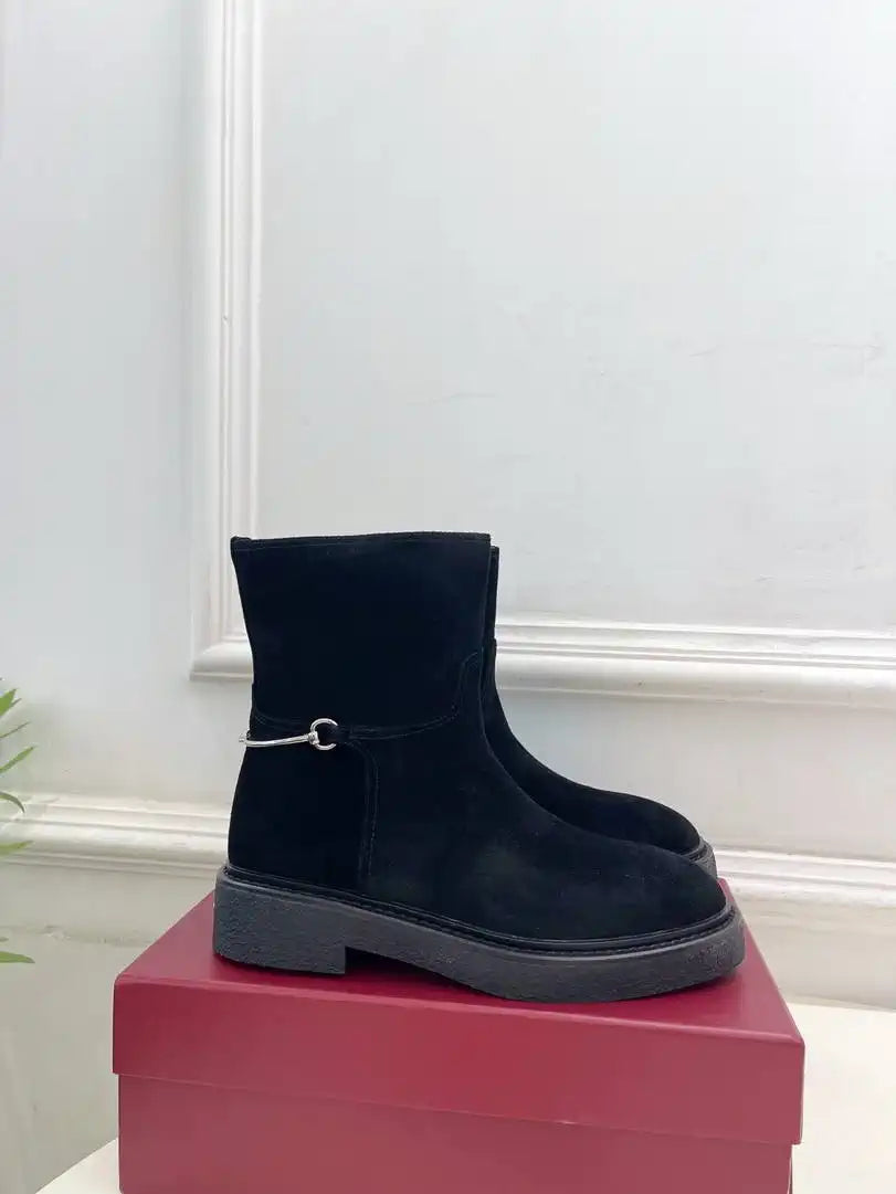 Gucci Women Classic Horsebit Ankle Boots G77376