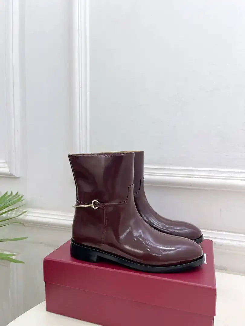 Gucci Women Classic Horsebit Ankle Boots G77379