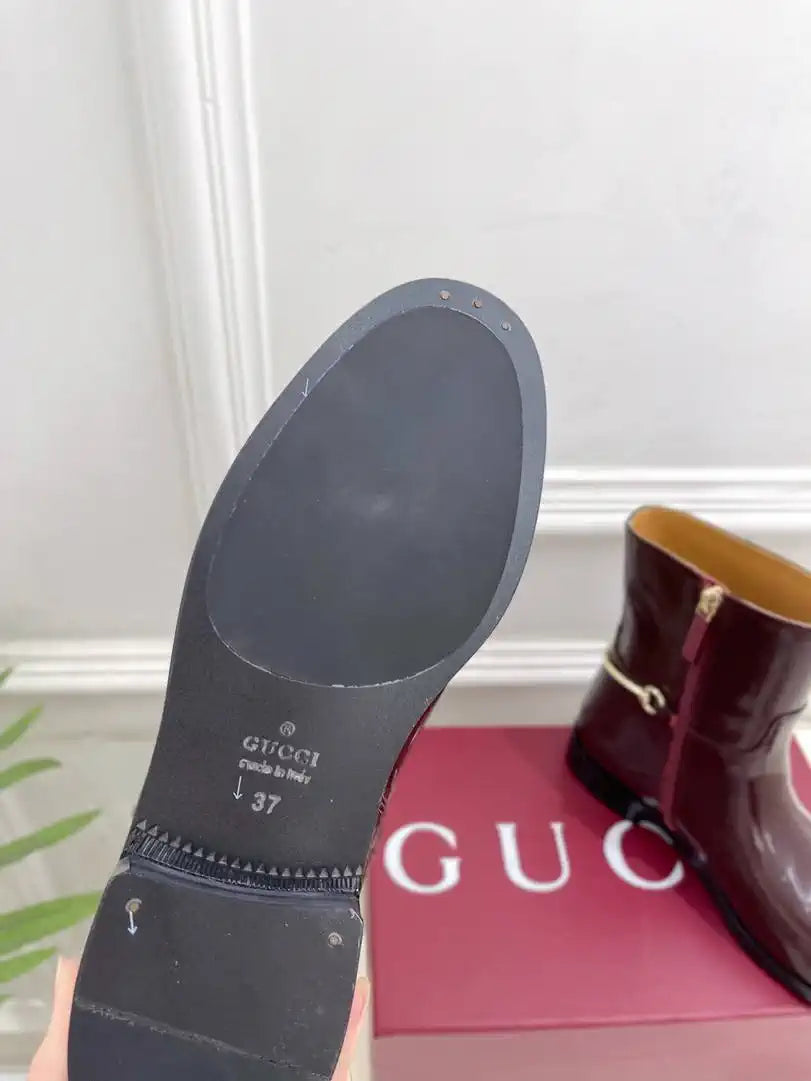 Gucci Women Classic Horsebit Ankle Boots G77379