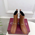 Gucci Women Classic horsebit chunky heel ankle boots G77359