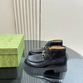 Gucci Women Classic horsebit  High-top casual ankle boots G77382