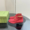 Gucci Women Classic horsebit  High-top casual ankle boots G77385