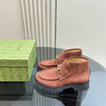 Gucci Women Classic horsebit  High-top casual ankle boots G77386