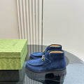 Gucci Women Classic horsebit  High-top casual ankle boots G77389