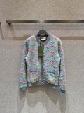 Gucci Women Colorful letter jacquard woven Cardigan G11107