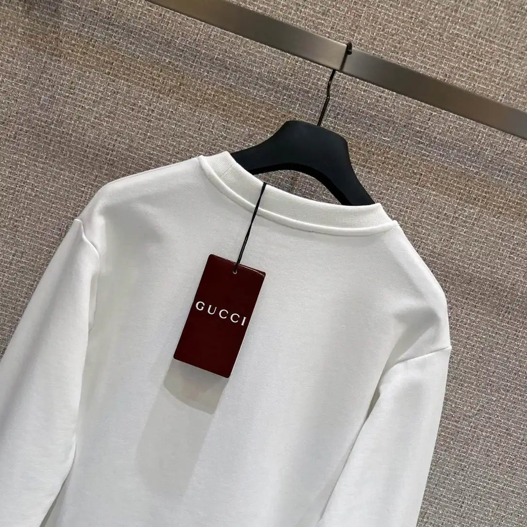 Gucci Women Contrast color letter print T-shirt  G11132