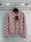 Gucci Women Crew neck knitted cardigan Sweater G11113