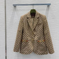 Gucci Women Double G jacquard fabric jacket G11102