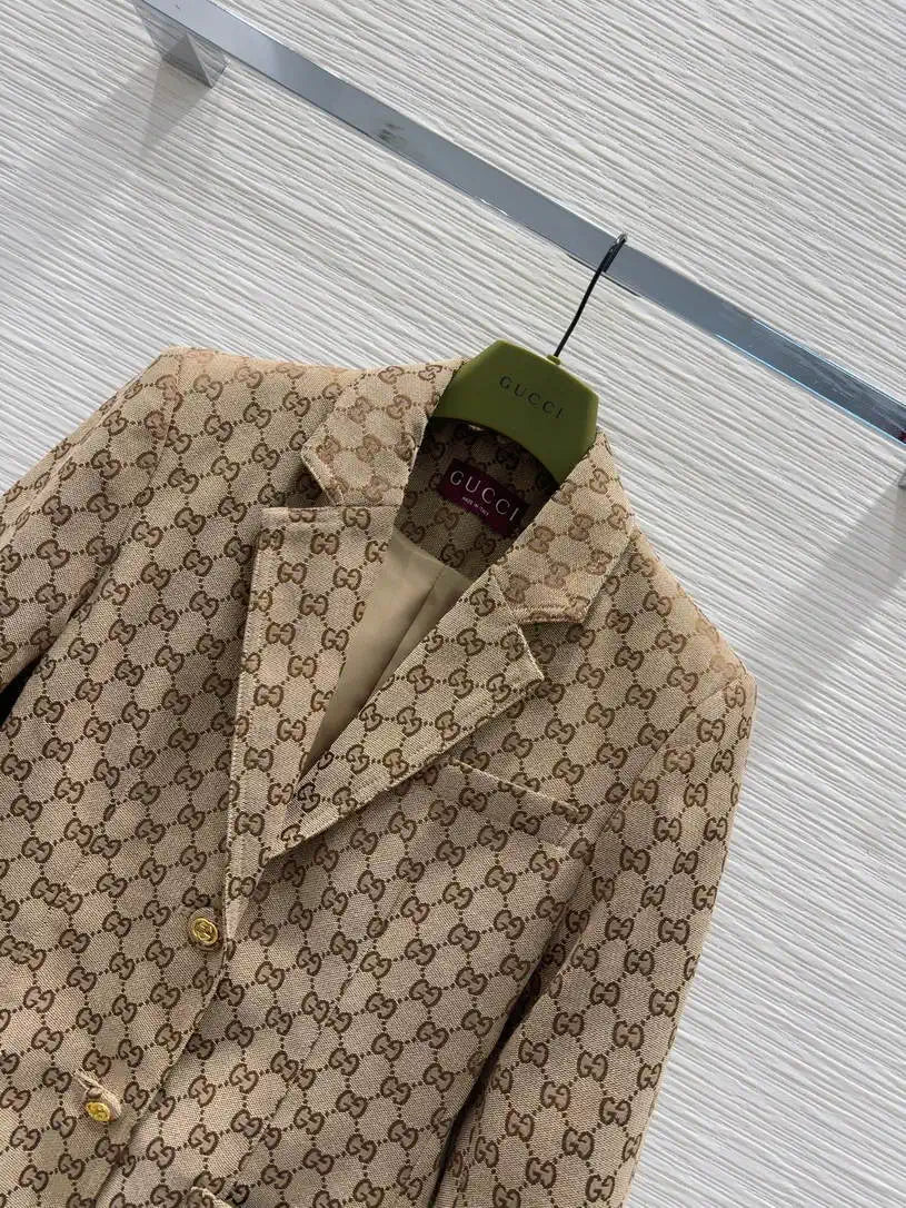 Gucci Women Double G jacquard fabric jacket G11102