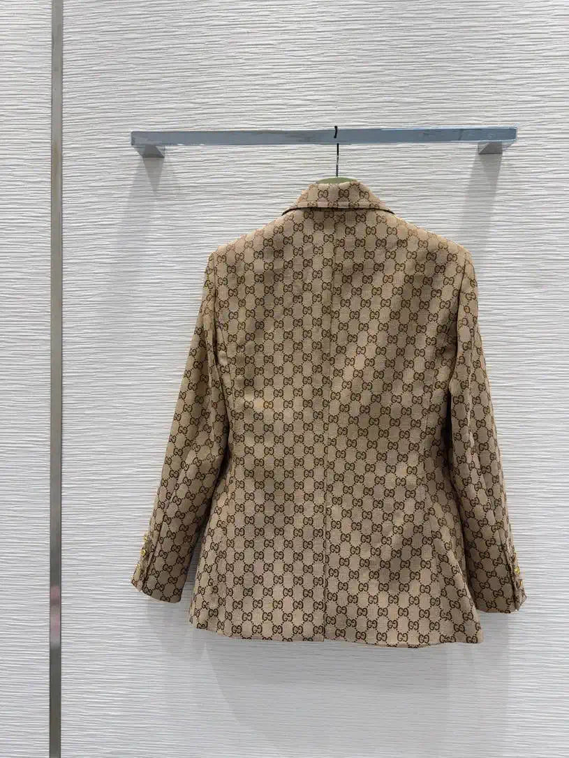 Gucci Women Double G jacquard fabric jacket G11102
