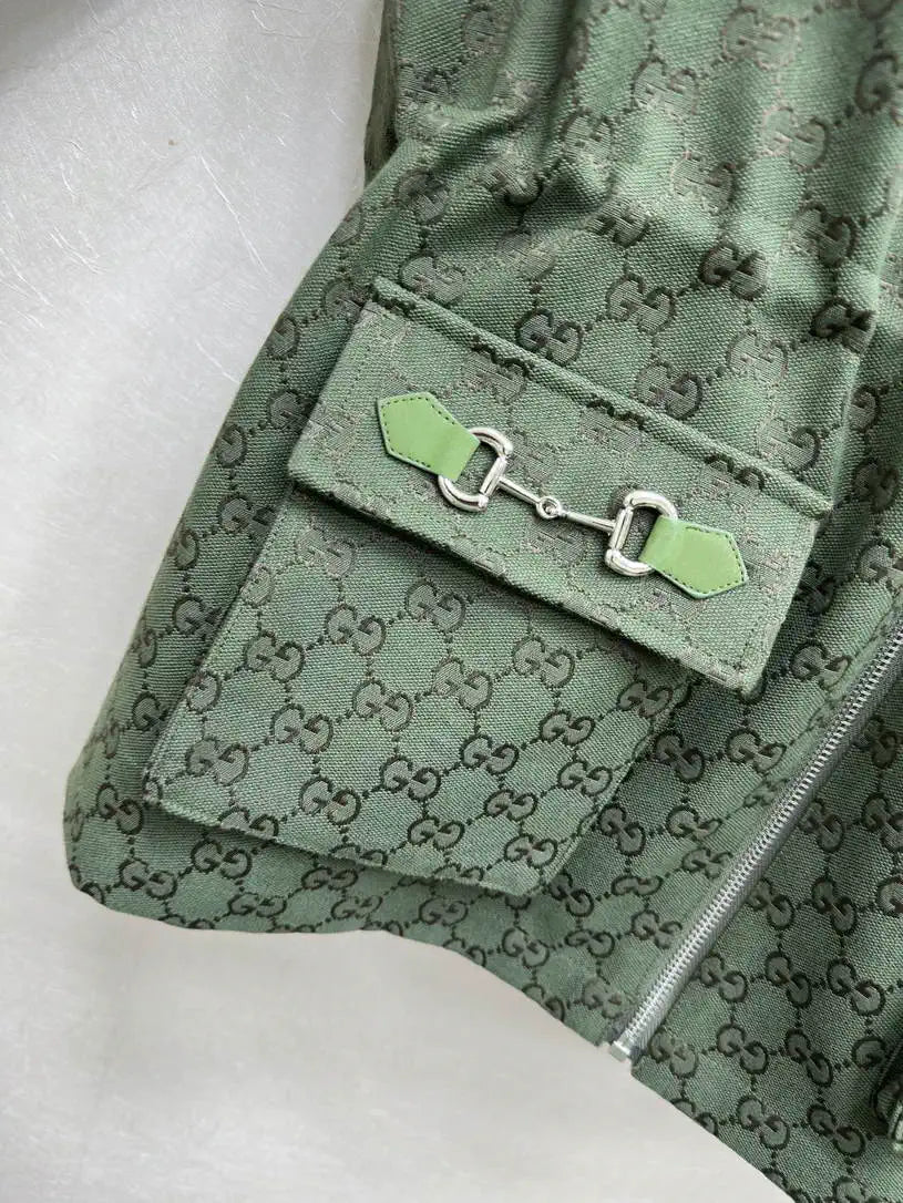 Gucci Women Double G jacquard hooded jacket G11101
