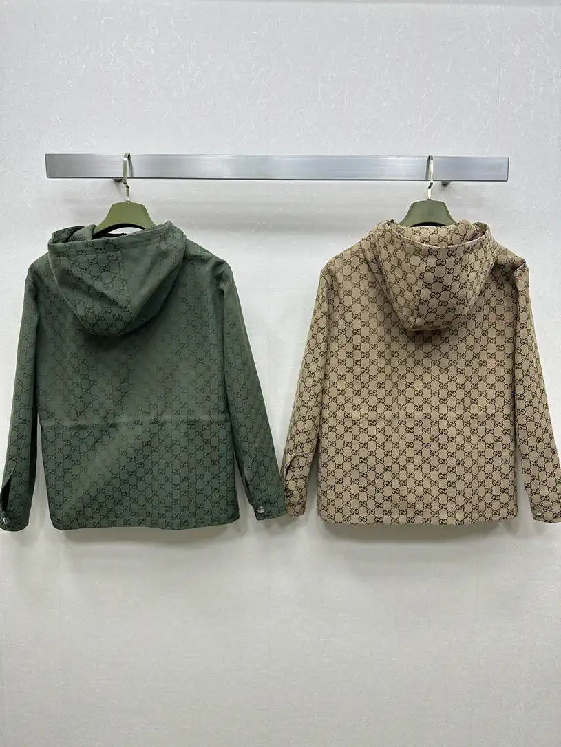Gucci Women Double G jacquard hooded jacket G11101