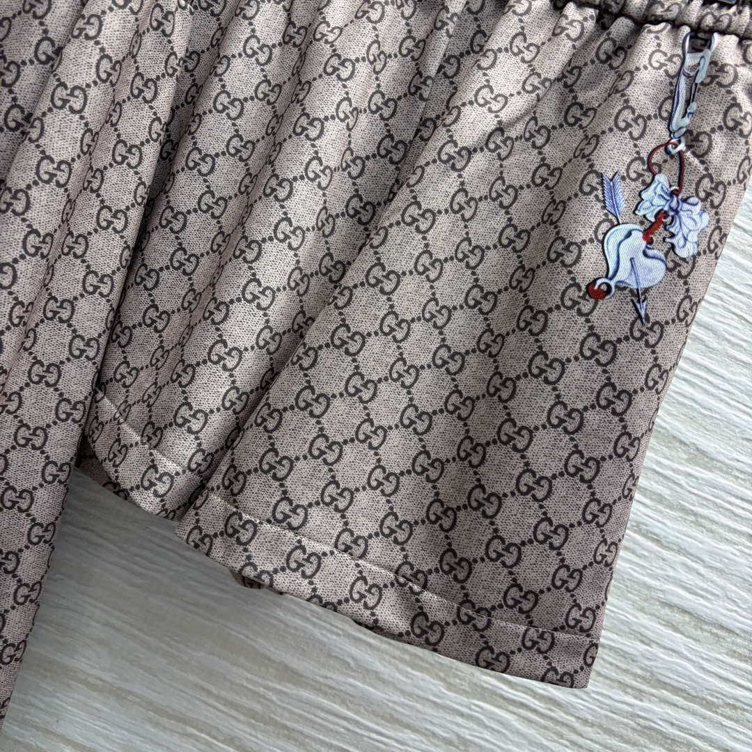 Gucci Women Fashion Double G jacquard leisure suit Hooded zip-up jacket G88001