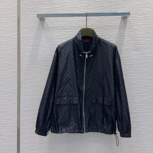 Gucci Women Fashion GG jacquard leisure suit Hooded zip-up jacket G88003 - S - View 2