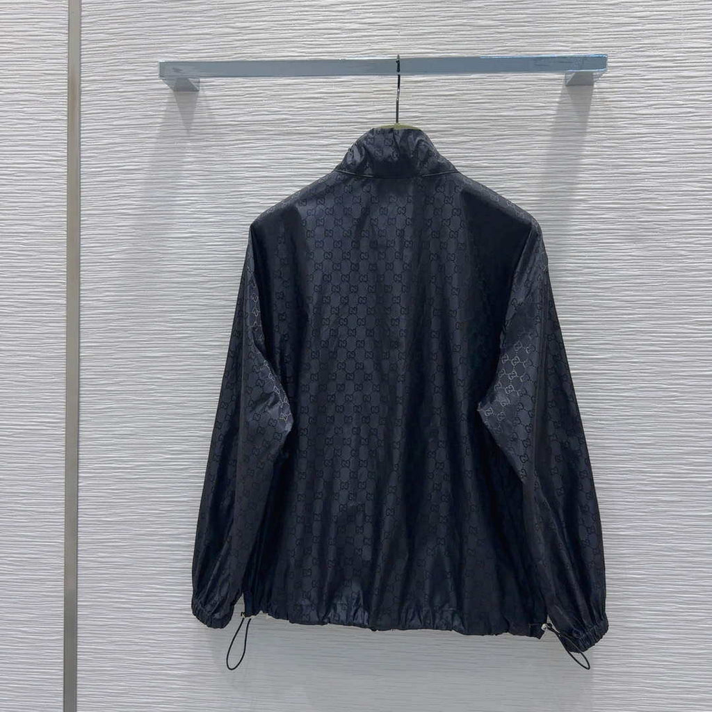 Gucci Women Fashion GG jacquard leisure suit Hooded zip-up jacket G88003