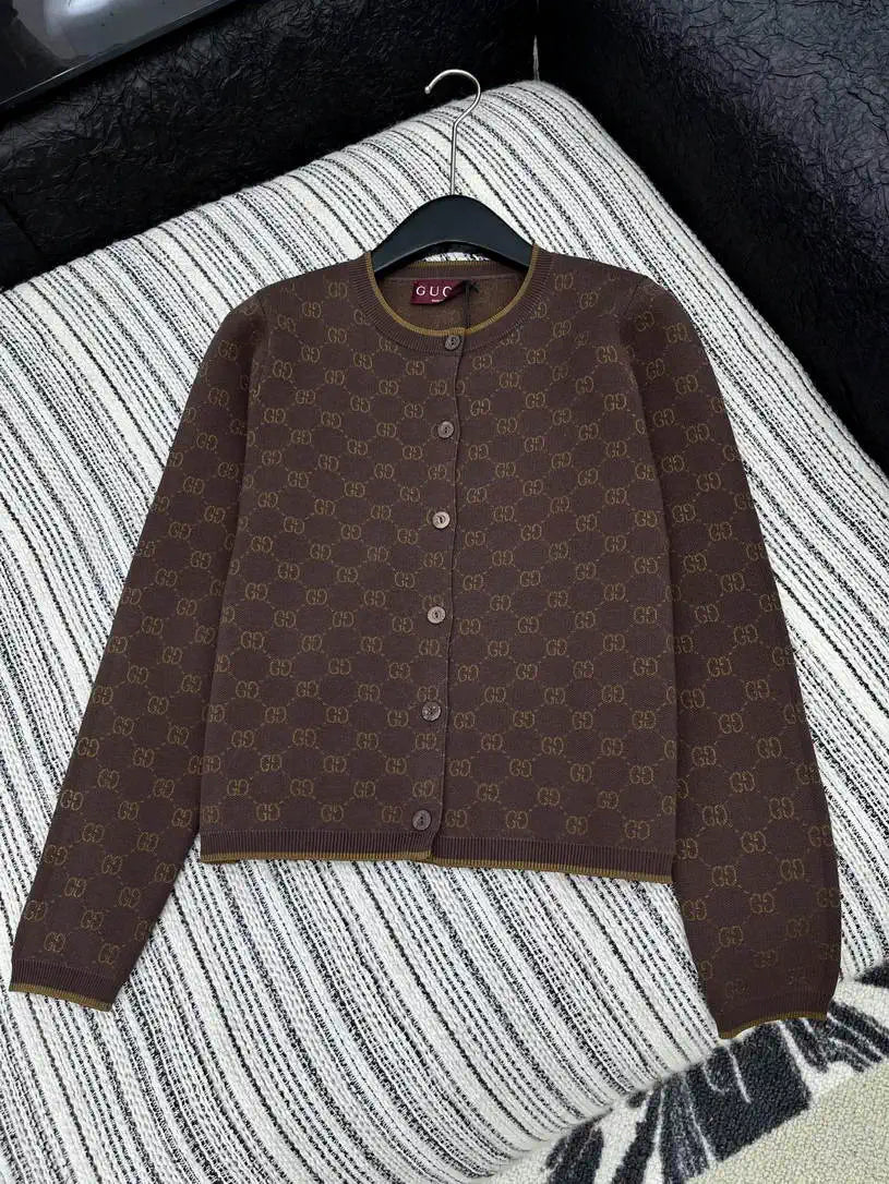 Gucci Women GG jacquard knit cardigan  G11104