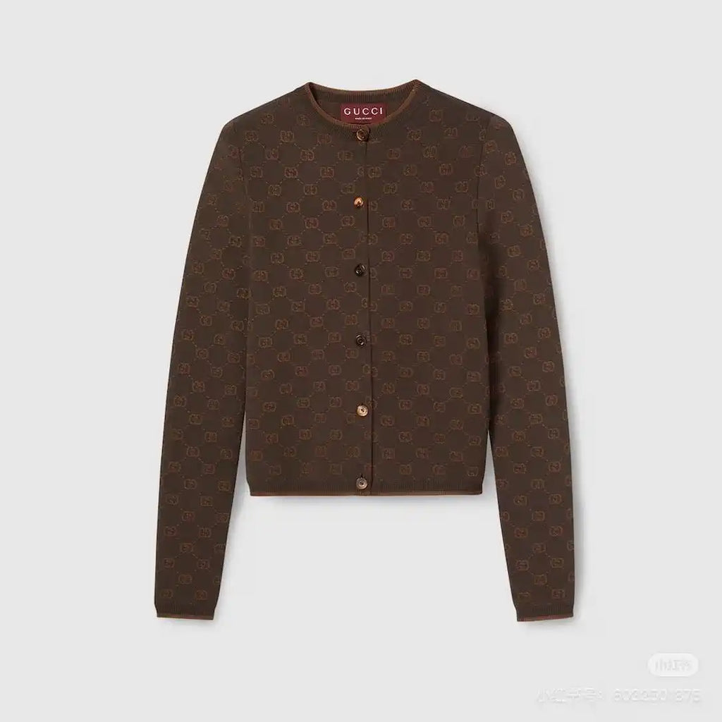 Gucci Women GG jacquard knit cardigan  G11104