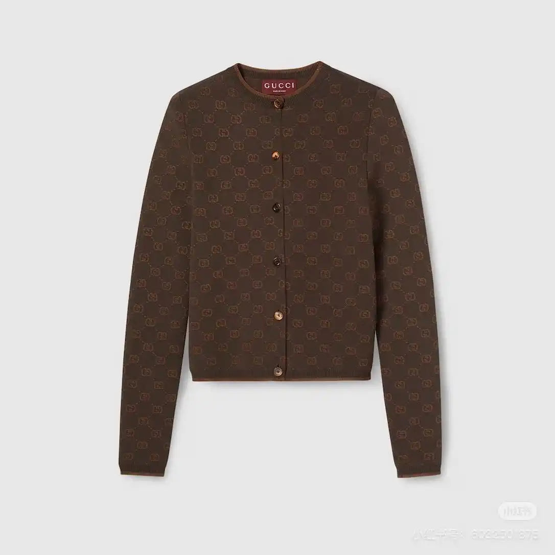 Gucci Women GG jacquard knit cardigan  G11104