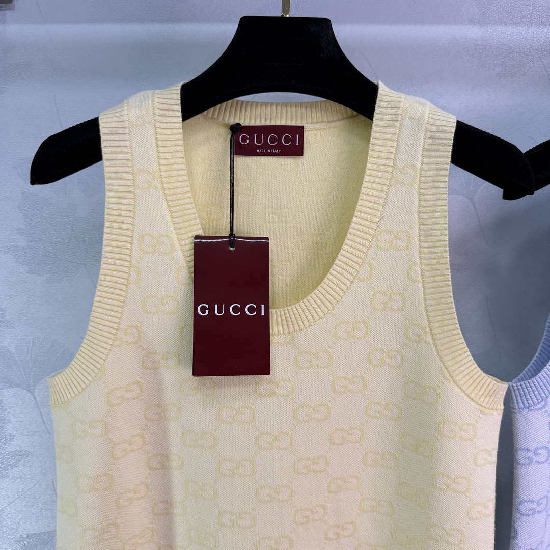 Gucci Women GG Jacquard knitted vest dress G85265