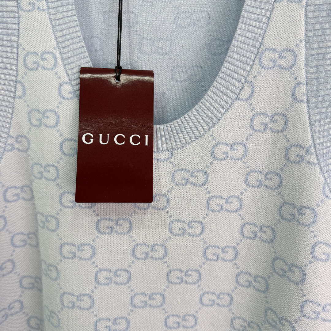 Gucci Women GG Jacquard knitted vest dress G85265