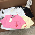 Gucci Women Gucci logo cotton jersey T-shirt G85284 - Pink / S - View 1