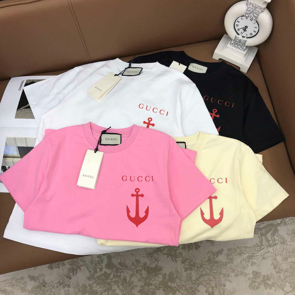 Gucci Women Gucci logo cotton jersey T-shirt G85284