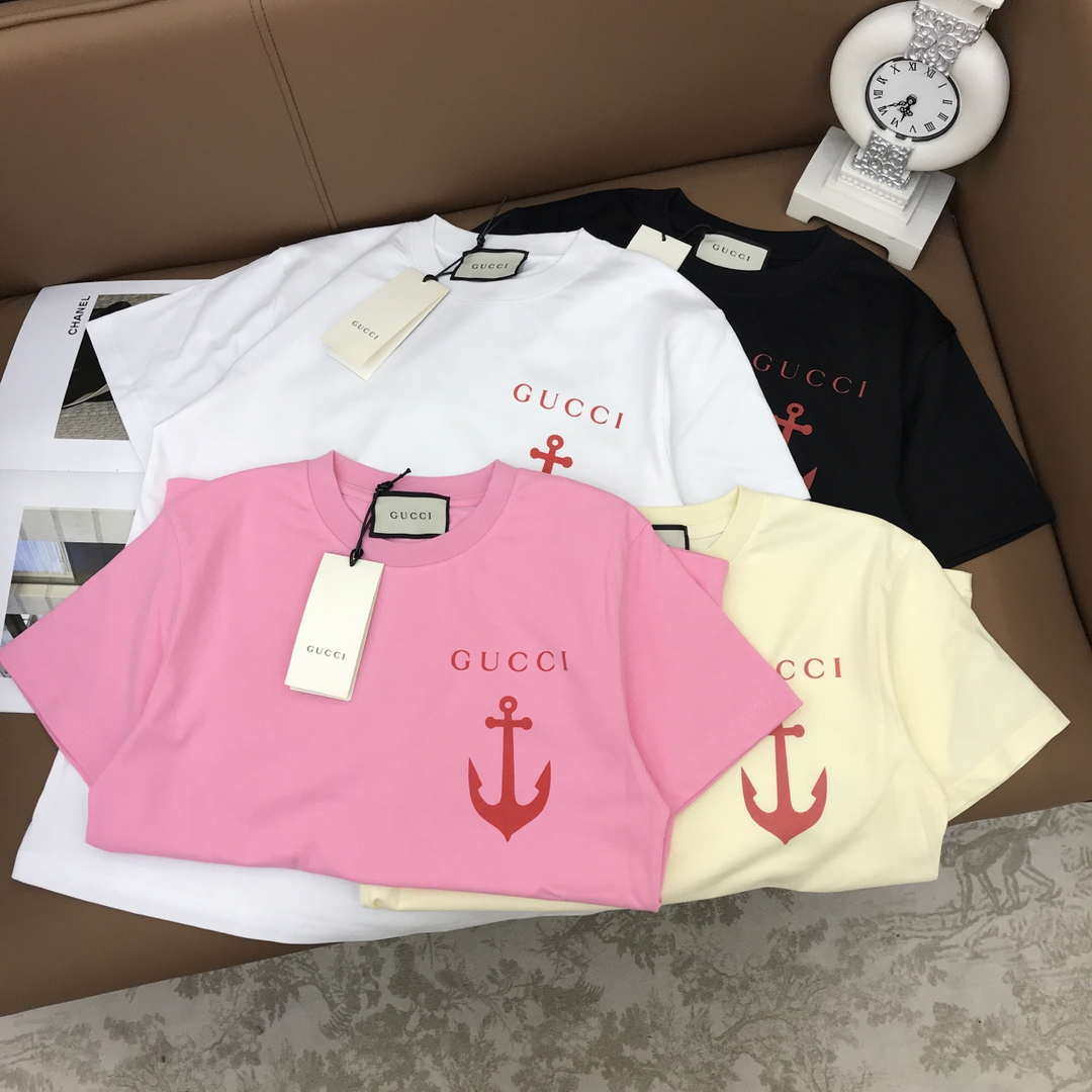 Gucci Women Gucci logo cotton jersey T-shirt G85284