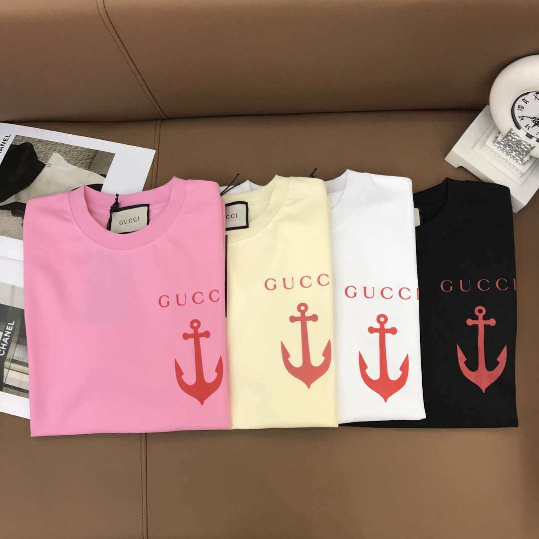 Gucci Women Gucci logo cotton jersey T-shirt G85284