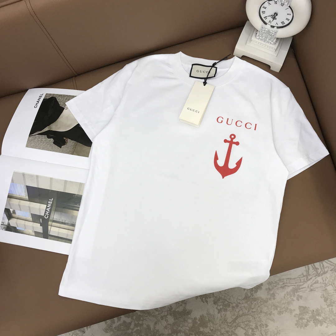Gucci Women Gucci logo cotton jersey T-shirt G85284